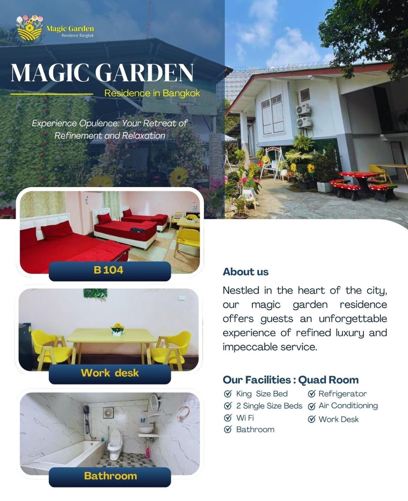 Magic Garden Residence Bangkok Banguecoque Exterior foto