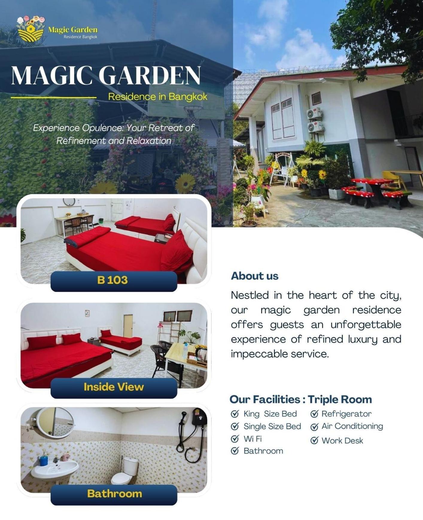 Magic Garden Residence Bangkok Banguecoque Exterior foto